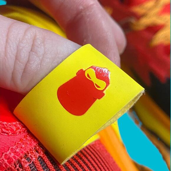 Adidas x Disney Mr. Incredible NWT Dame 8 Red Yellow Basketball Sneakers 5Y - Picture 11 of 15